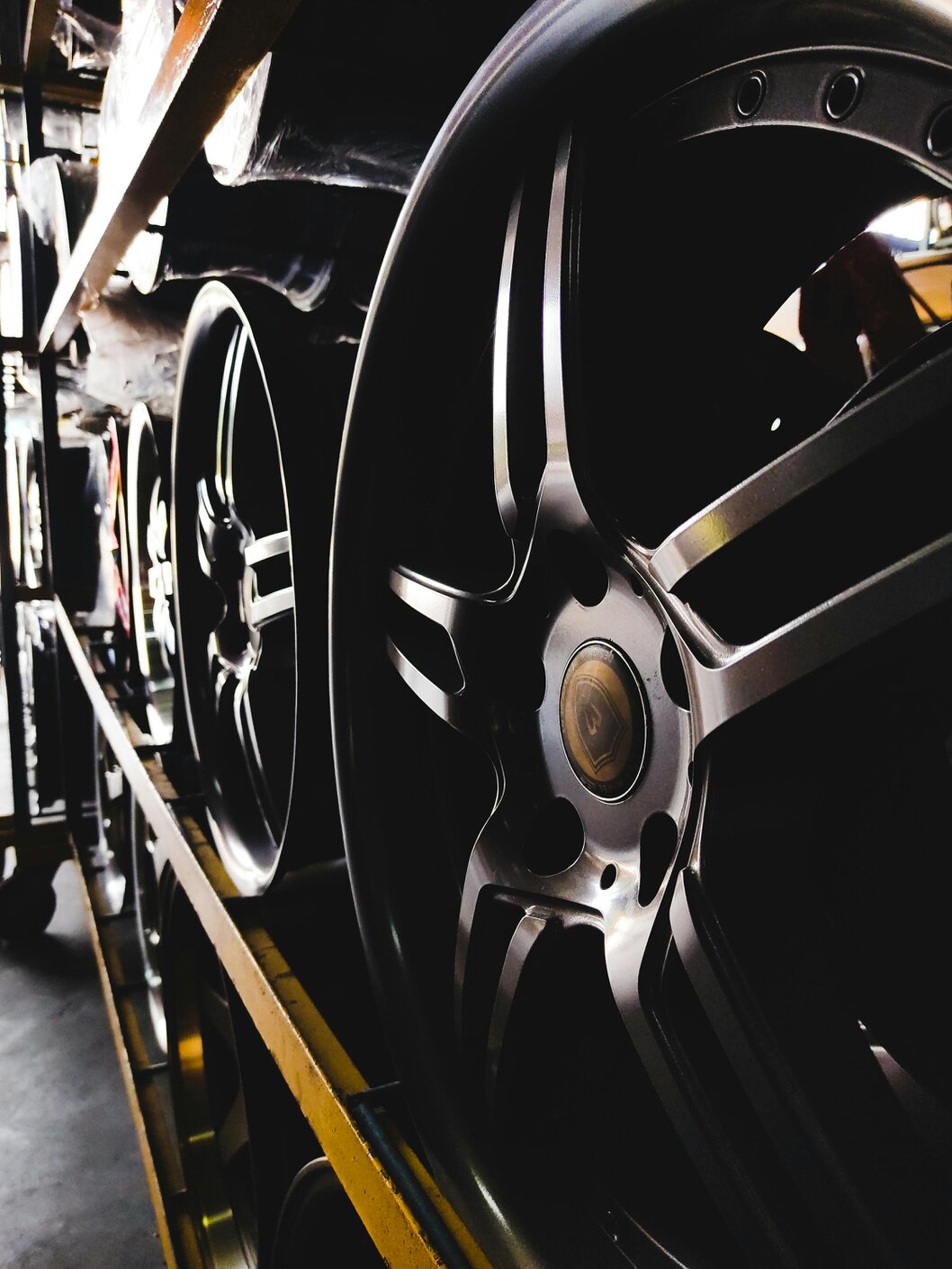 Mostrador de repuestos para autos